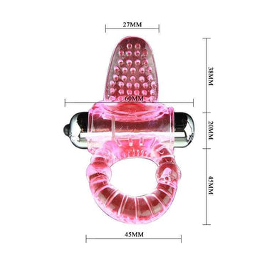 Anello Vibrante Rosa con 10 Funzioni di Stimolazione Intensa